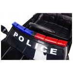 Elektrické autíčko - policajné - čierne